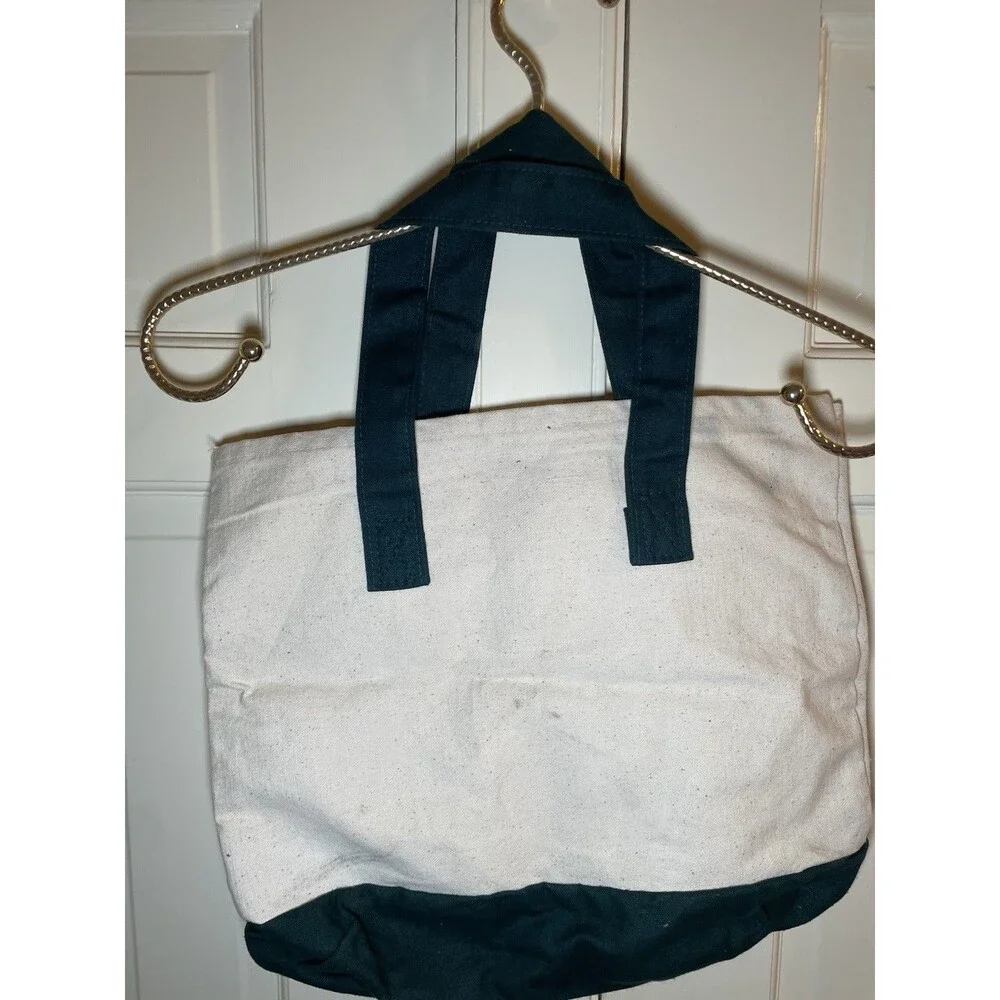 Vintage 1996 Atlanta Centennial Olympic Canvas Tote Bag Green GUC Clean